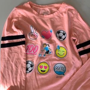 Justice Long Sleeve Soccer sz 7